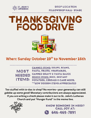 2025 food drive